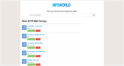 Desktop Screenshot of mp3world.info