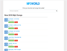 Tablet Screenshot of mp3world.info